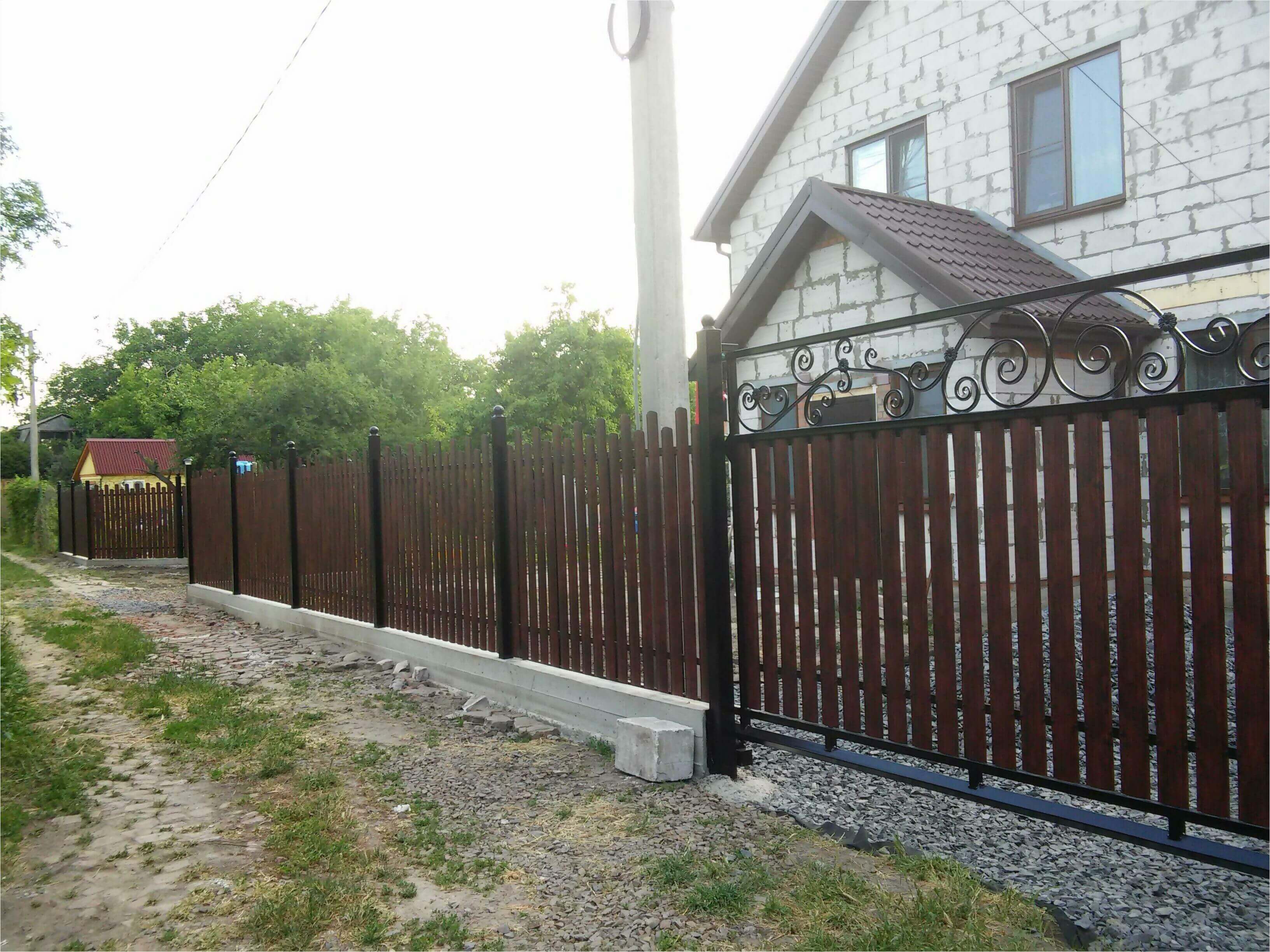 Забор из штакетника 90м фото1 в Киржаче