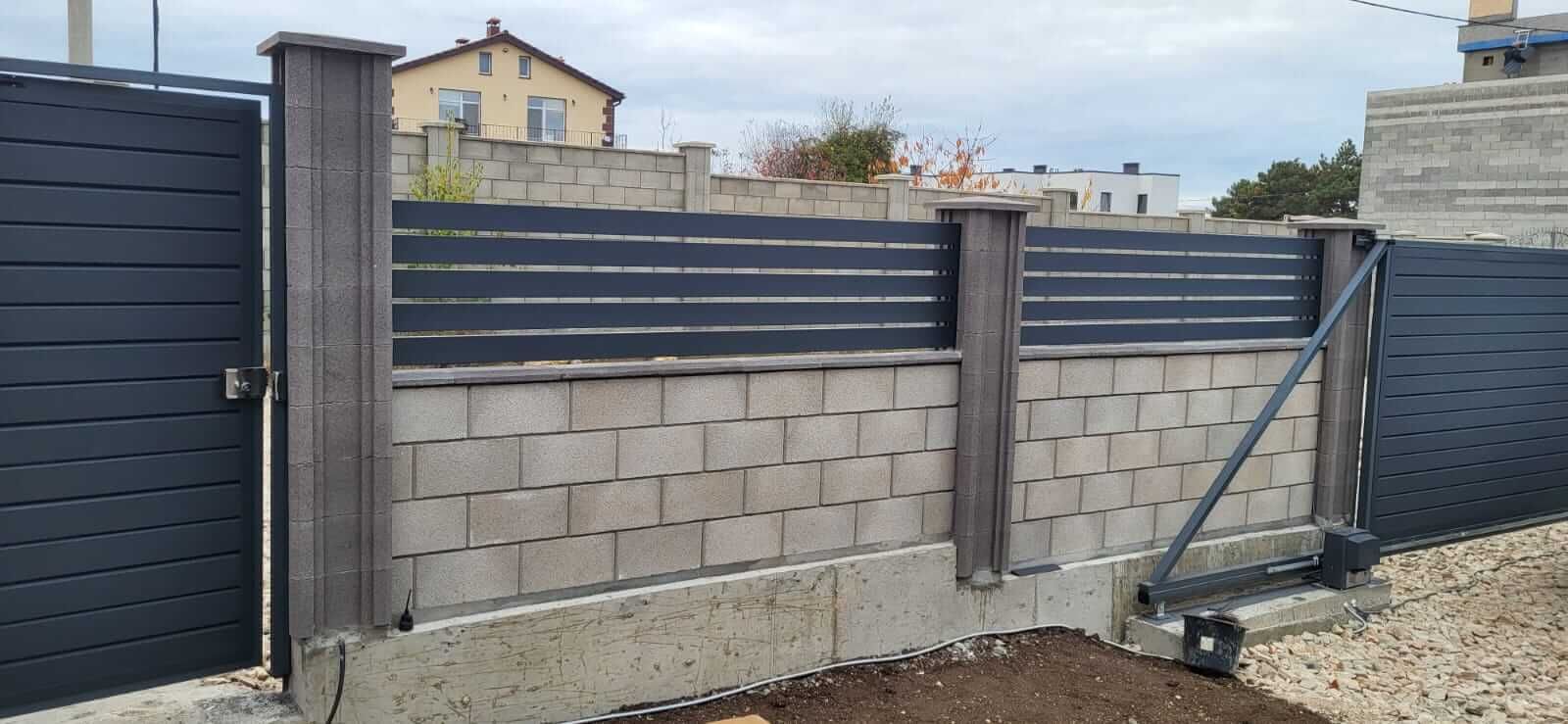 Забор-ранчо из металлопланкена 28м RAL7024 Серый Графит МАТТЕ в Киржаче