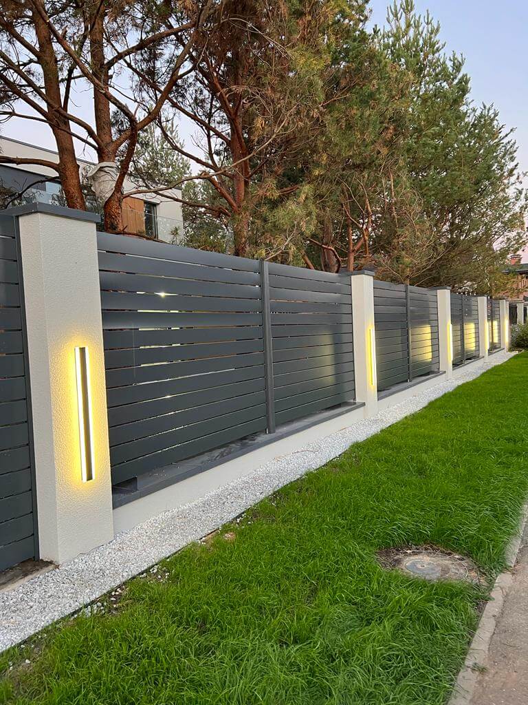 Забор-ранчо из металлопланкена 36м RAL7024 Серый Графит фото 13 в Киржаче