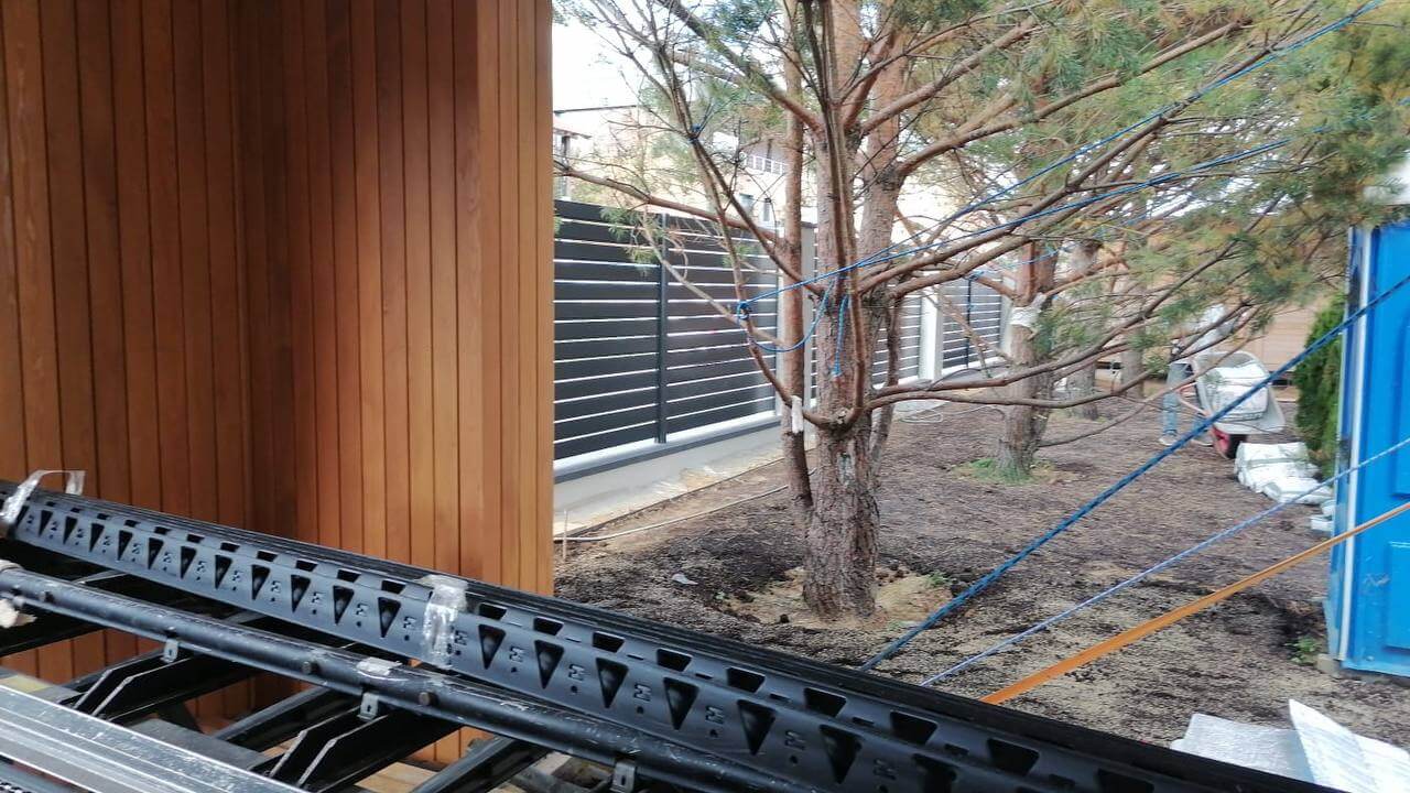 Забор-ранчо из металлопланкена 36м RAL7024 Серый Графит фото 2 в Киржаче