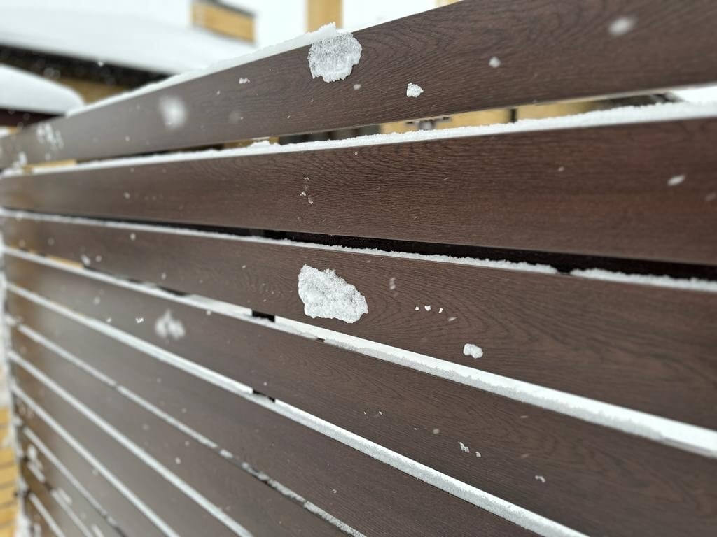 Забор-ранчо из металлопланкена 34м Мореный Дуб Printech фото 2 в Киржаче