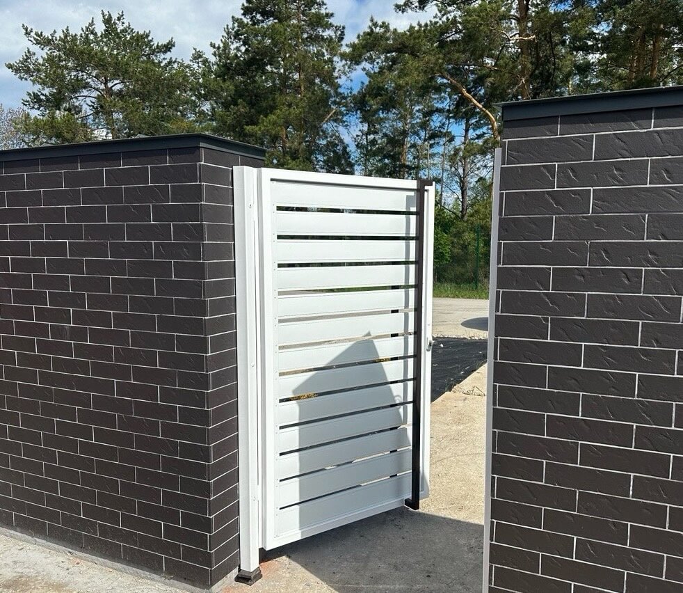 Калитка из металлопланкена RAL9003 Белый фото 4 в Киржаче