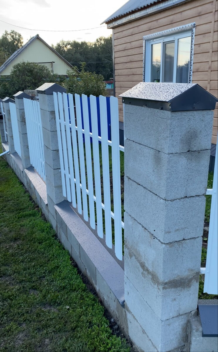 Забор из евроштакетника 16м RAL9003/9003 Белый двусторонний фото 1 в Киржаче