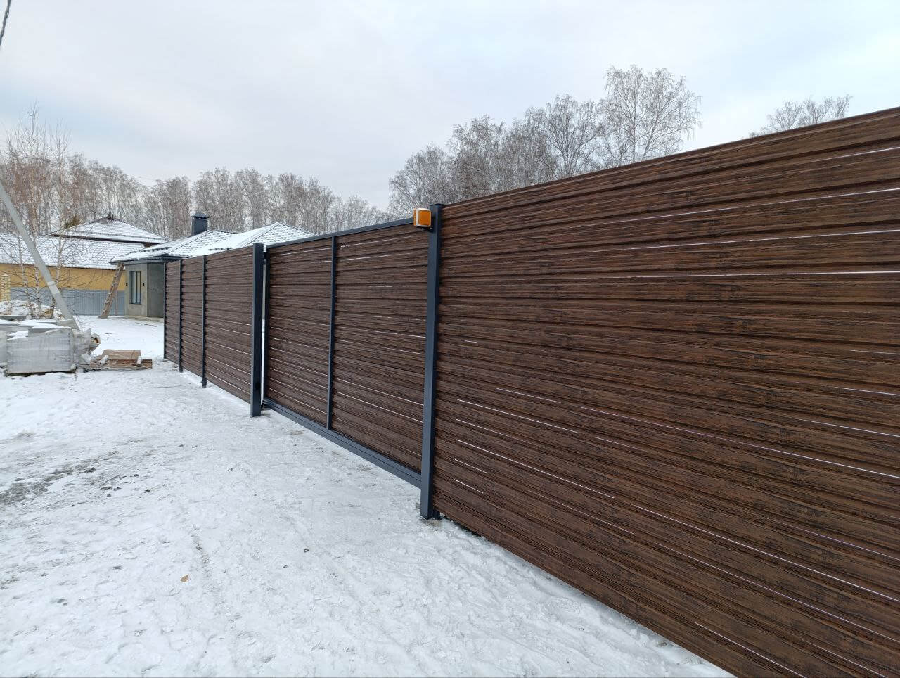 Забор-ранчо из евроштакетника 58м Темный Каштан 3D Принтек фото 1 в Киржаче