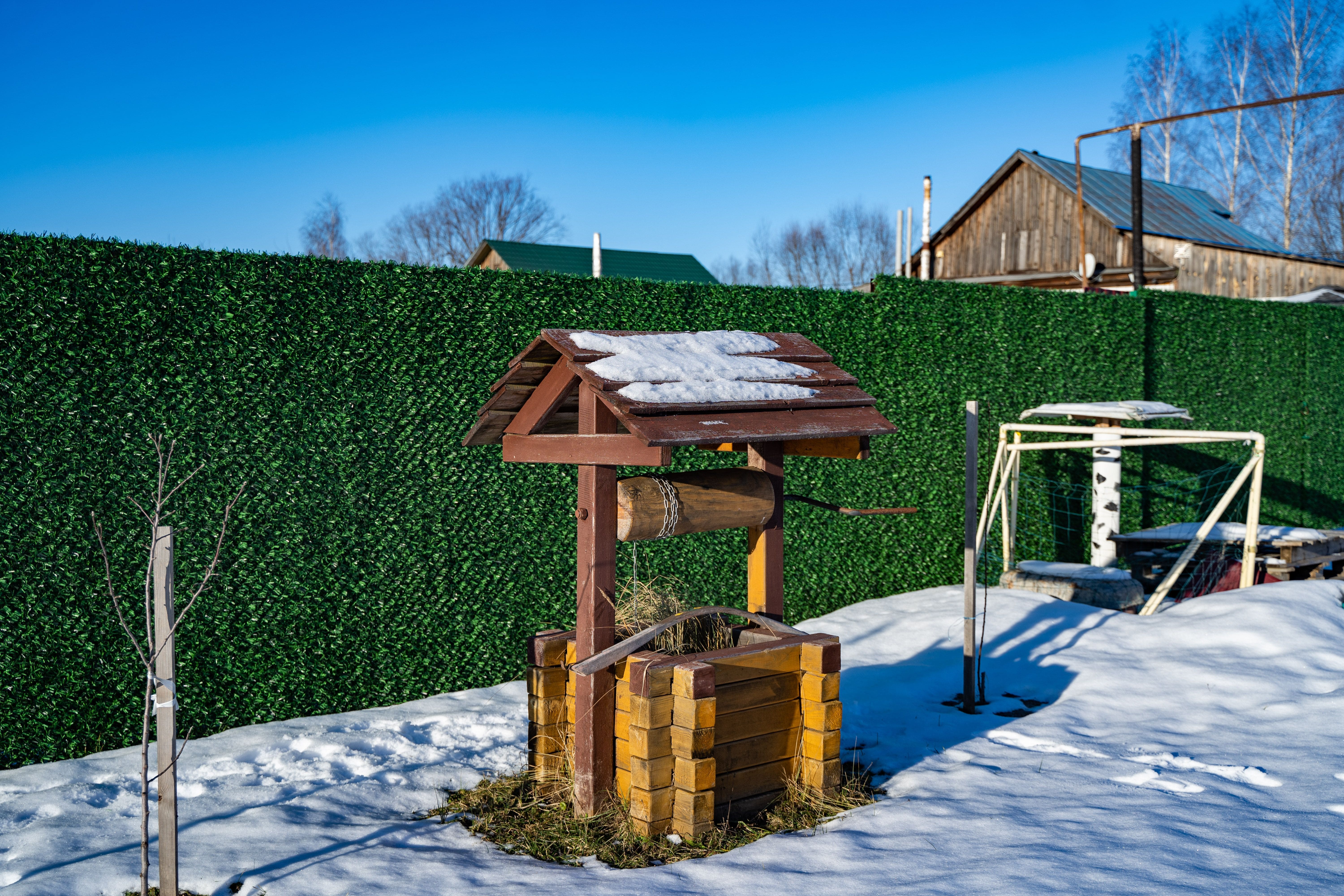 Вечнозеленый забор Grass Fence рулон 2м фото 7 в Киржаче